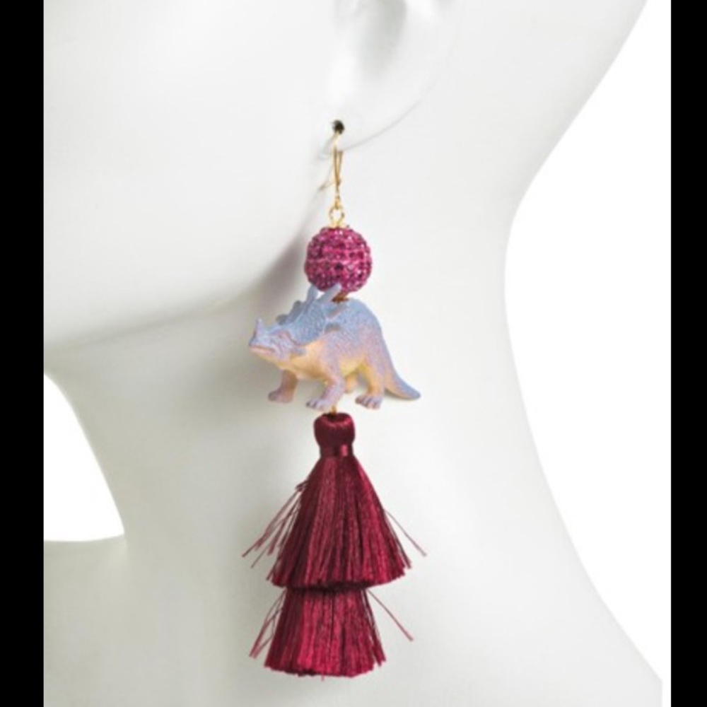 Dinosaur Earrings by Lenora Dame